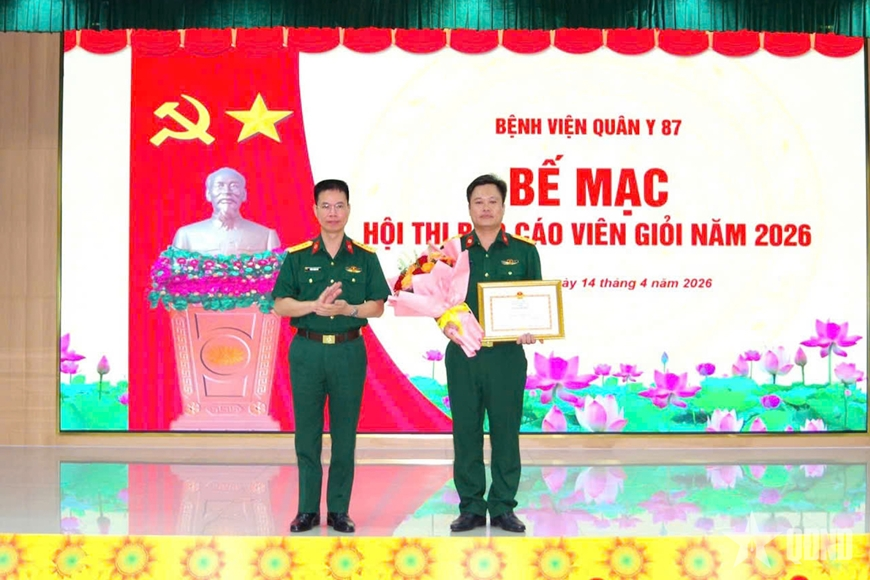 Bệnh viện Quân y 87 nâng cao chất lượng đội ngũ báo cáo viên